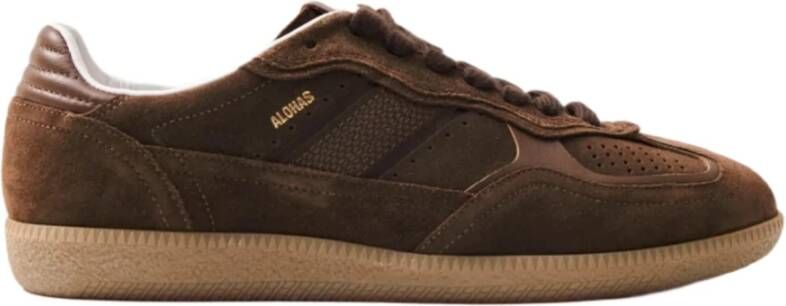 Alohas Bruine leren sneaker met stijlvolle details - Foto 2