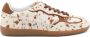 Alohas Bruine Leren Sneakers met Katoenen Decoraties - Thumbnail 1