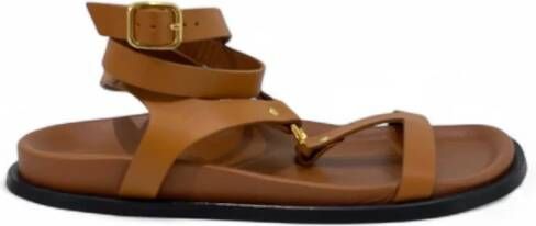 Alohas Bruine Strappy Sandalen
