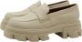 ALOHAS Cream Leather Loafers Trailblazer Style Beige Dames - Thumbnail 9