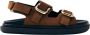 ALOHAS Harper Suède Bruin Leren Sandalen Brown Dames - Thumbnail 1