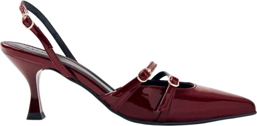 Alohas Joelle Onix Burgundy Leren Pumps