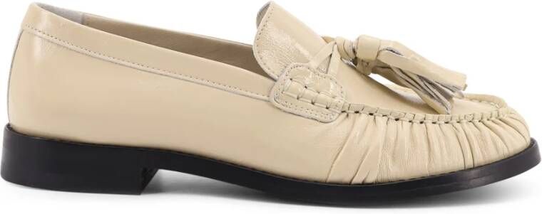 Alohas Leren platte schoenen met kwastjes