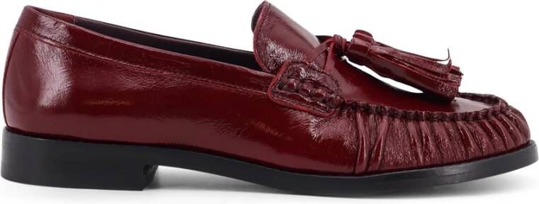 Alohas Leren platte schoenen met kwastjes