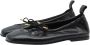 ALOHAS Zwarte leren balletflats Black Dames - Thumbnail 17