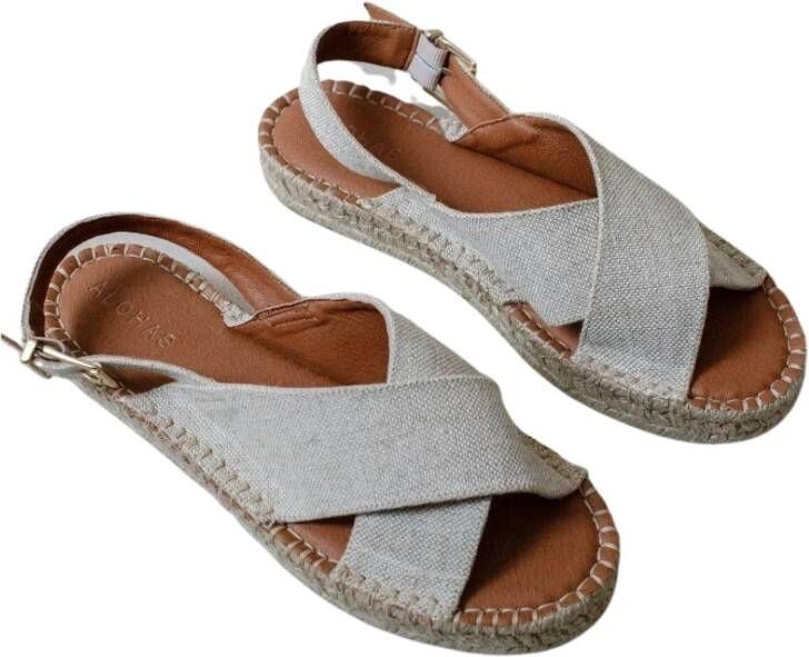 ALOHAS Platte sandalen Beige Dames