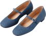 ALOHAS Por Do Sol Denim Blue Denim Ballet Flats Blue Dames - Thumbnail 1
