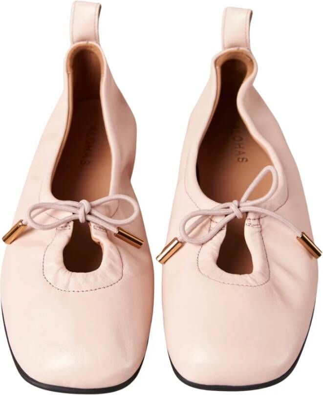ALOHAS Roze Leren Ballet Flats Pink Dames