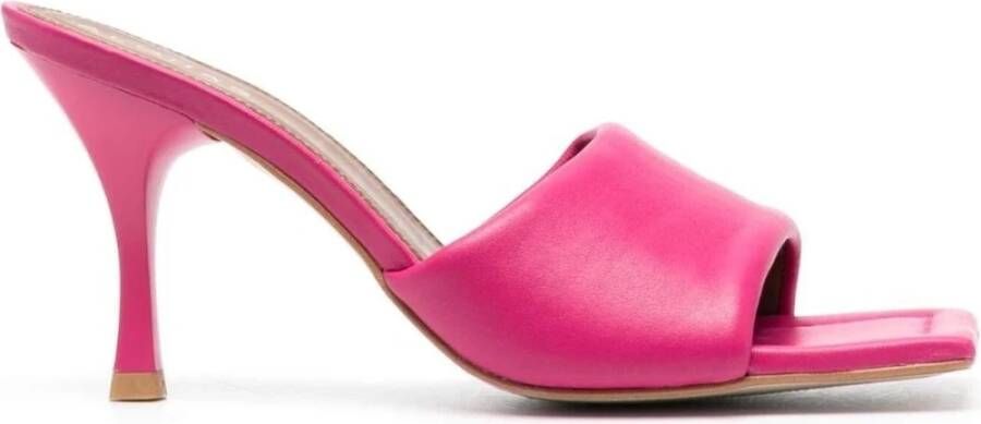 Alohas Roze Puffy Mules Platte Sandalen