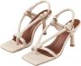 ALOHAS Sheila Crème Leren Sandalen Beige Dames - Thumbnail 1