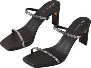ALOHAS Cannes Glow muiltje van leer met strass
