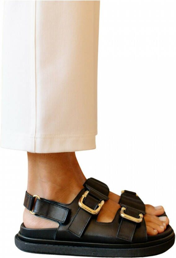 ALOHAS Platte sandalen Zwart Dames