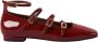 ALOHAS Luke Onix Wijn Bourgondië Leren Ballet Flats Red Dames - Thumbnail 1