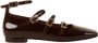 ALOHAS Koffiebruine leren ballerinas Brown Dames - Thumbnail 1