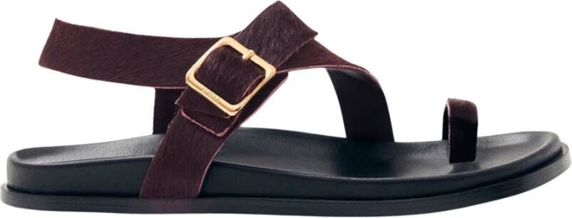 Alohas Siren Zacht Burgundy Leren Sandalen