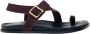 Alohas Siren Zacht Burgundy Leren Sandalen - Thumbnail 1