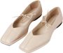ALOHAS Sway Crème Leren Ballet Flats White Dames - Thumbnail 1