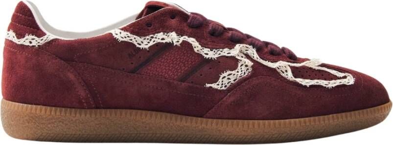 Alohas Tb.490 Gehaakte Bourgondische Leren Sneakers