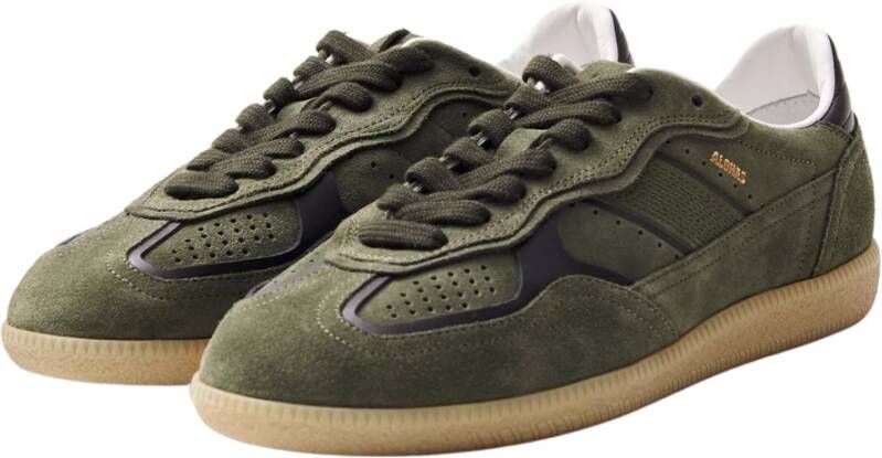 ALOHAS Tb.490 Rife Dusty Leren Sneakers Green Dames