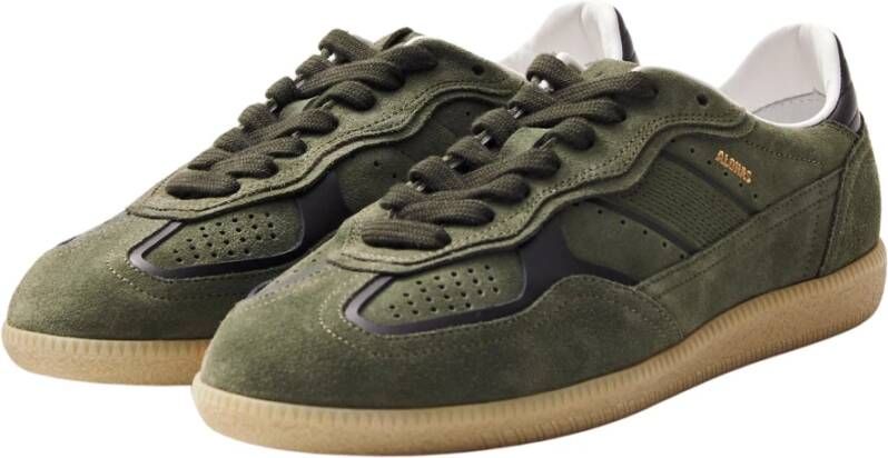 ALOHAS Tb.490 Rife Dusty Olive Leren Sneakers Green Dames