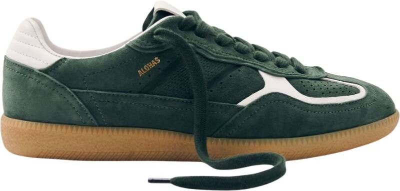Alohas Tb.490 Rife Forest Green Leren Sneakers