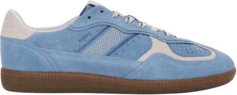 Alohas Tb.490 Rife Korenbloemblauw Crème Leren Sneakers