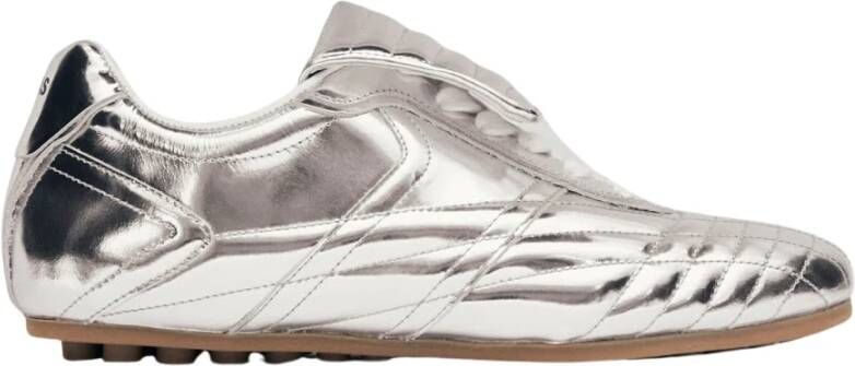 Alohas Tb.99 Zilveren Leren Sneakers