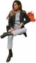 ALOHAS West Vintage Zwarte Leren Enkellaarzen Black Dames - Thumbnail 10