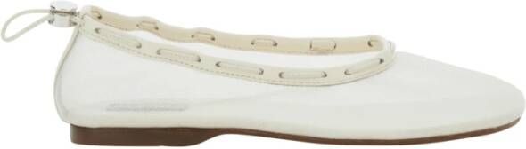 Alohas Witte Ballerina's met Mesh Design