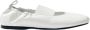 Alohas Witte Leren Ballerina Schoenen Elastiek - Thumbnail 1