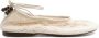 ALOHAS Witte Leren Enkelband Schoenen White Dames - Thumbnail 1