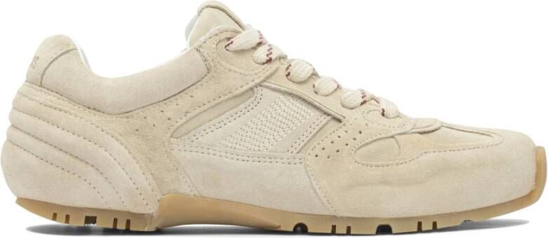 Alohas Tb.56 Suède Crème Leren Sneakers