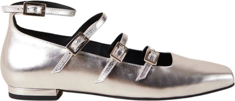 ALOHAS Luke Shimmer ballerina met metallic finish