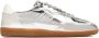 Alohas Zilveren Leren Sneakers met Katoenen Decoraties - Thumbnail 1