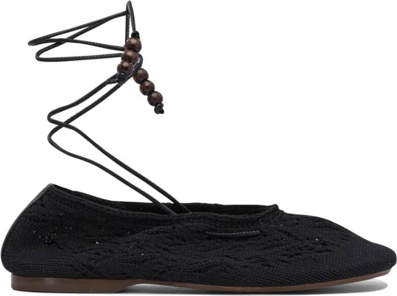 ALOHAS Rozemarijn gehaakte balletflats Black Dames