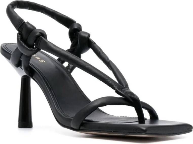 ALOHAS Sheila slingback van leer met geknoopt detail