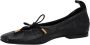 ALOHAS Zwarte leren balletflats Black Dames - Thumbnail 1