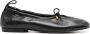 ALOHAS Zwarte Leren Keyhole Detail Platte Schoenen Black Dames - Thumbnail 1