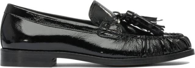 Alohas Zwarte Leren Loafers voor Vrouwen