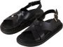 ALOHAS Trunca Black Leather Sandals Zwart Dames - Thumbnail 8