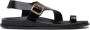 Alohas Zwarte Leren Sandalen voor Vrouwen - Thumbnail 1