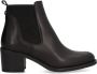 Alpe Zwarte Leren Dames Enkellaars Black Dames - Thumbnail 2