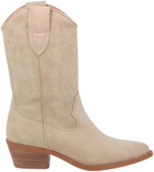 Alpe Beige Cowboy Laarzen voor Vrouwen Beige Dames - Foto 2
