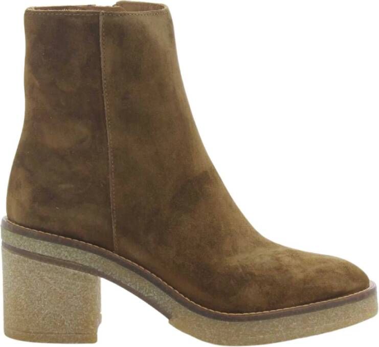 Alpe Heeled Boots Bruin Dames