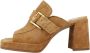 Alpe Heeled Mules Brown Dames - Thumbnail 1