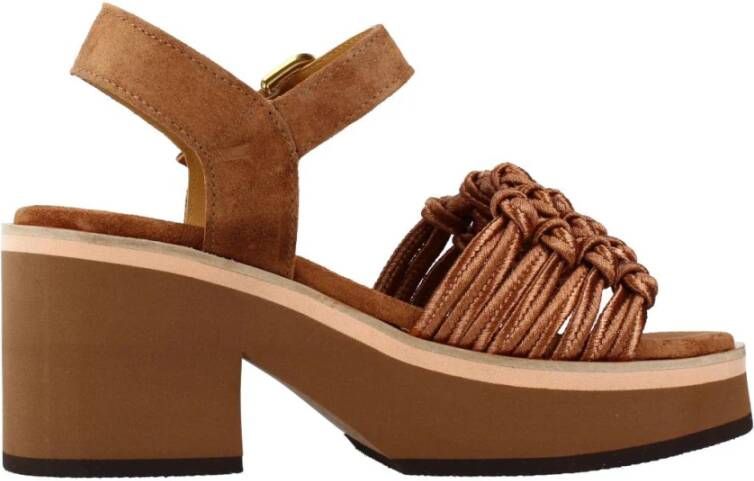 Alpe High Heel Sandals Brown Dames