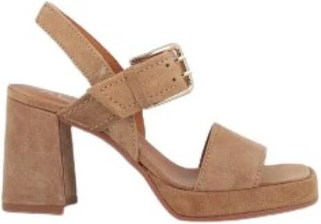 Alpe High Heel Sandals Bruin Dames