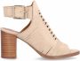 Alpe Beige Damessandalen met Hoge Hak en Gesp Beige Dames - Thumbnail 1