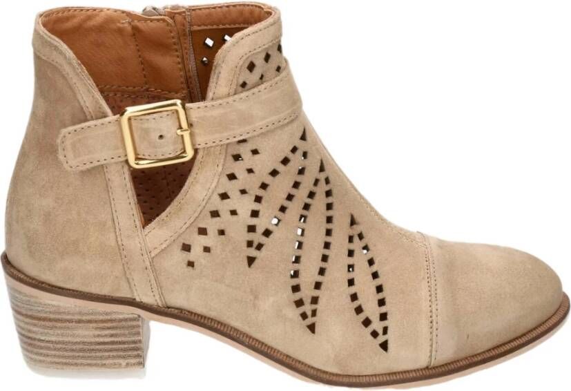 Alpe Nelly Laarzen Beige Dames
