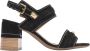 Alpe Casual Zwarte Suède Dames Sandalen Black Dames - Thumbnail 1